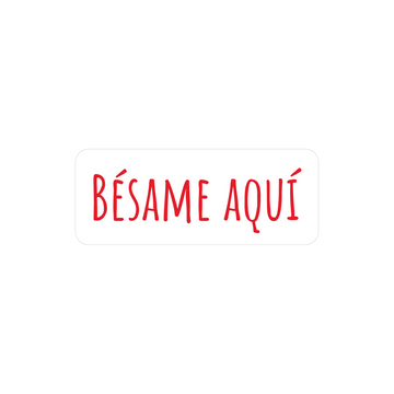 Bésame aquí - Tatuaje temporal