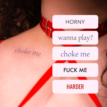 Pack Horny - 5 Tatuajes temporales
