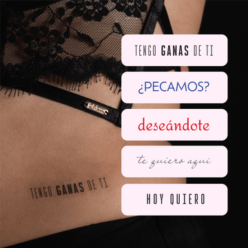 Pack Ganas de ti - 5 Tatuajes temporales