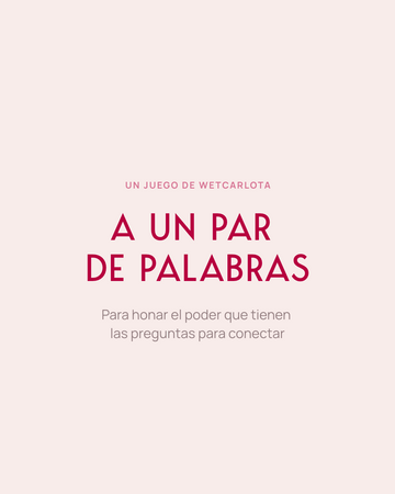 A un par de palabras | Juego digital