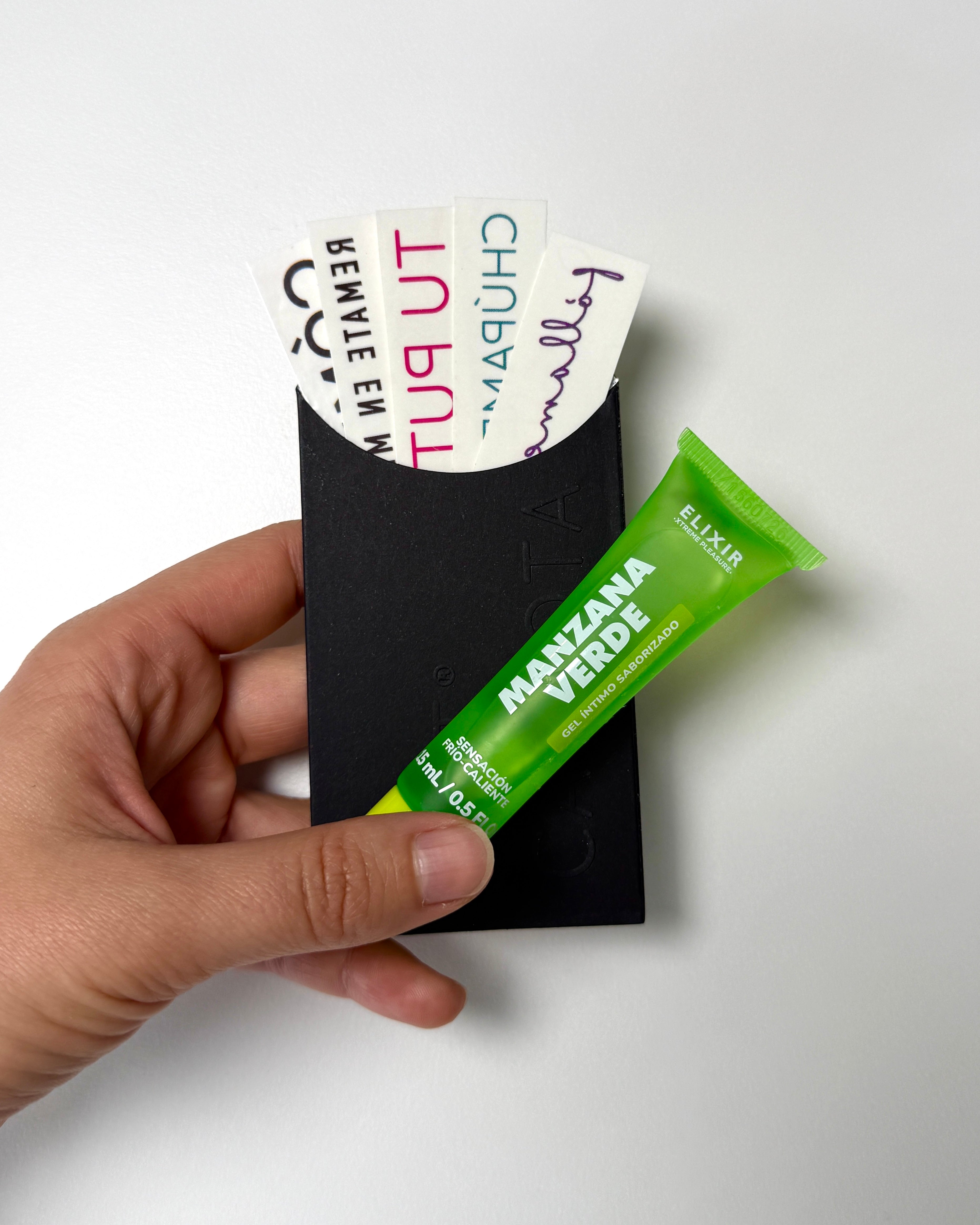 Dúo Comeme | Lub Manzana Verde + Pack 5 Tatuajes temporales