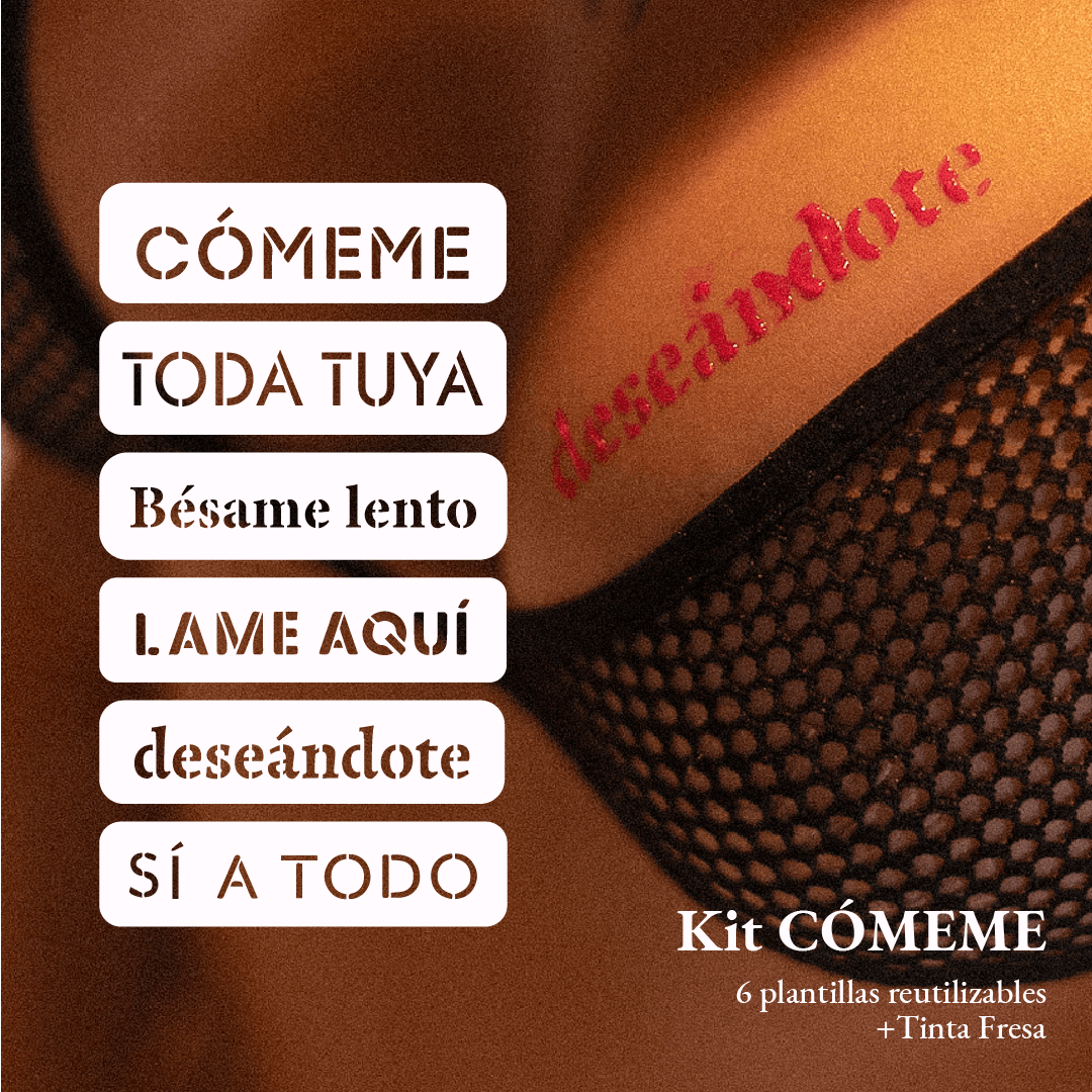 Kit CÓMEME - Tatuajes Comestibles Sabor Fresa