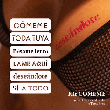 Kit CÓMEME - Tatuajes Comestibles Sabor Fresa