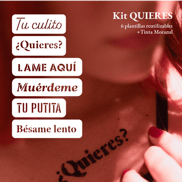 Kit QUIERES - Tatuajes Comestibles Sabor Morazul