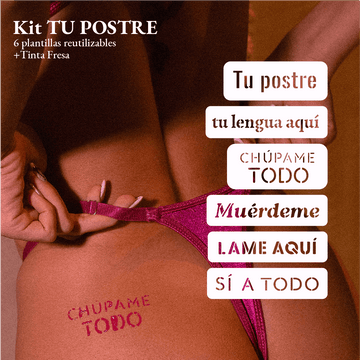 Kit TU POSTRE - Tatuajes Comestibles Sabor Fresa