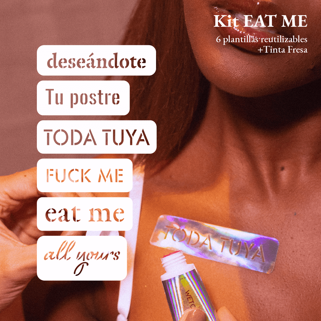 Kit EAT ME - Tatuajes Comestibles sabor Fresa