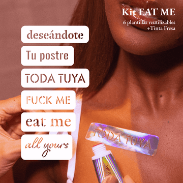 Kit EAT ME - Tatuajes Comestibles sabor Fresa
