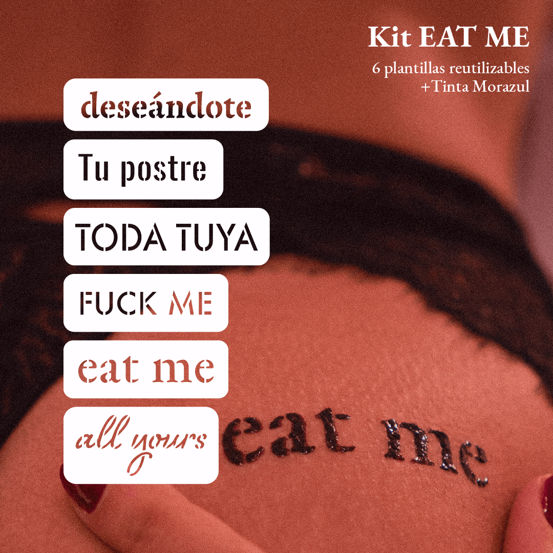 Kit EAT ME - Tatuajes Comestibles sabor Morazul
