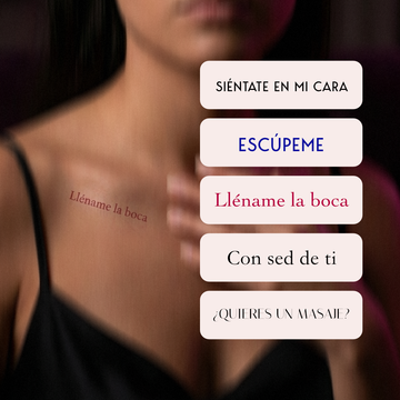 Pack Sed de ti - 5 Tatuajes temporales