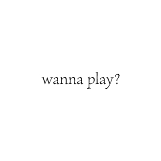 Wanna play? - Temporary tattoo
