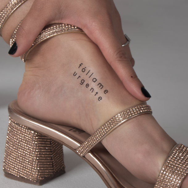 tatuajes temporales wetcarlota para parejas follame urgente aplicado