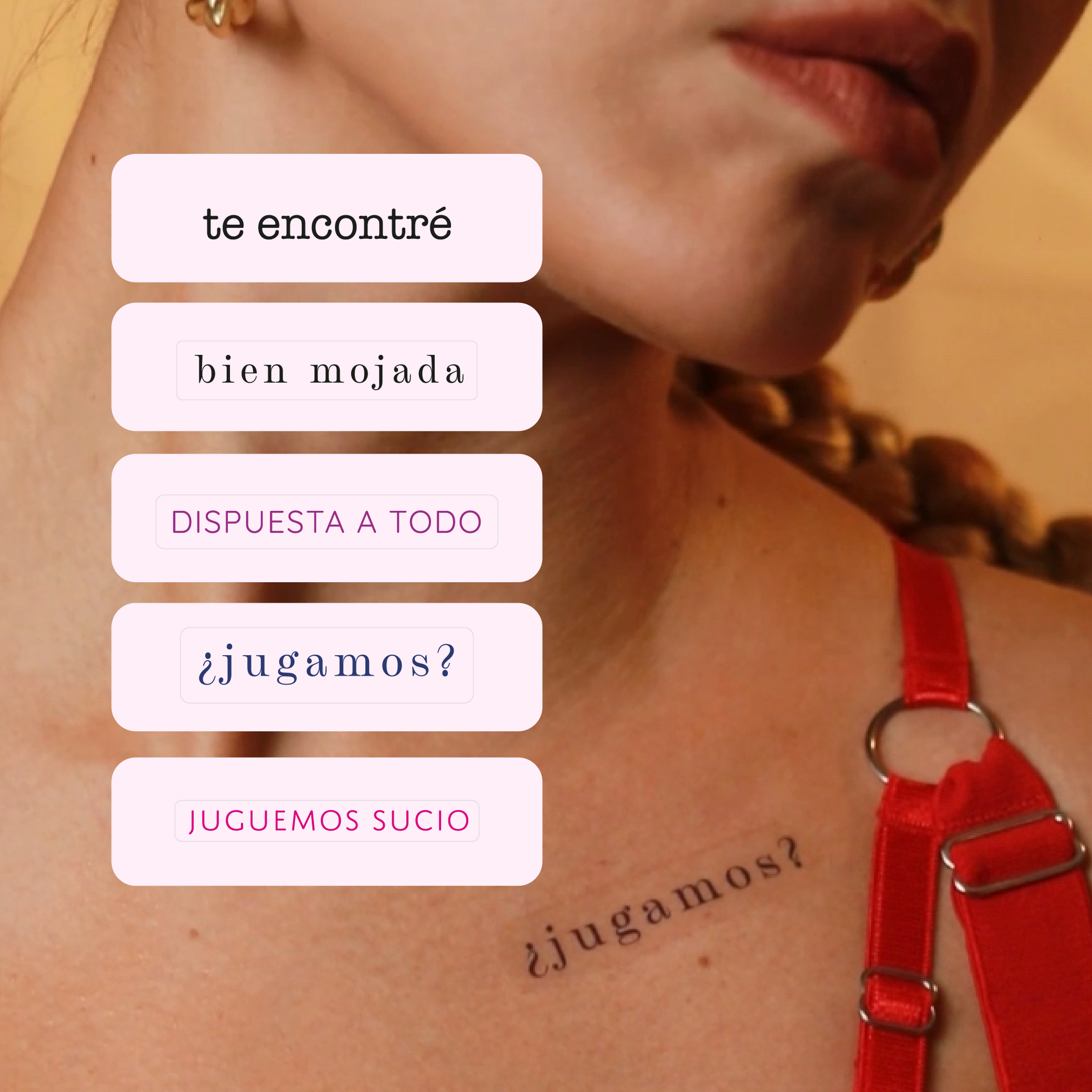 Combo TE ENCONTRÉ - Tatuajes temporales y comestibles