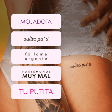 Combo MOJADOTA - Tatuajes temporales y tatuajes comestibles