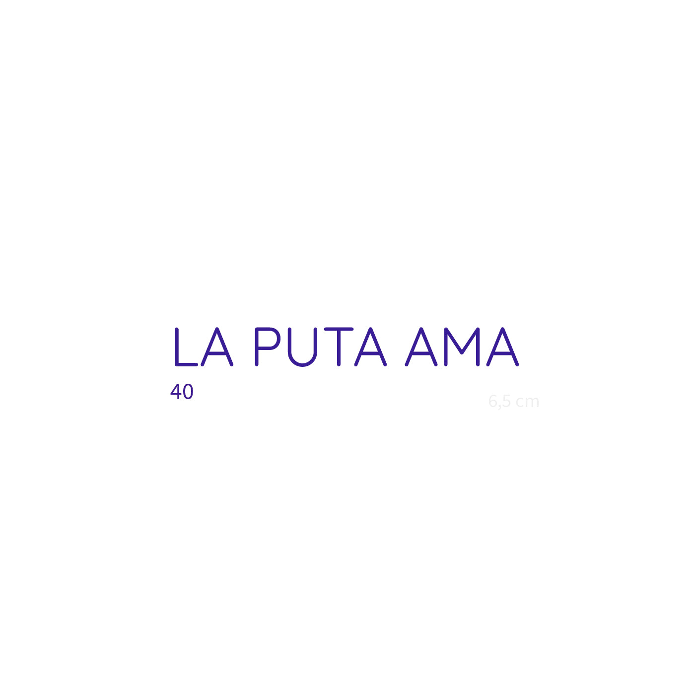 LA PUTA AMA - Tatuaje temporal