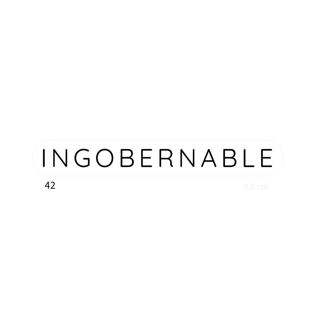 INGOBERNABLE