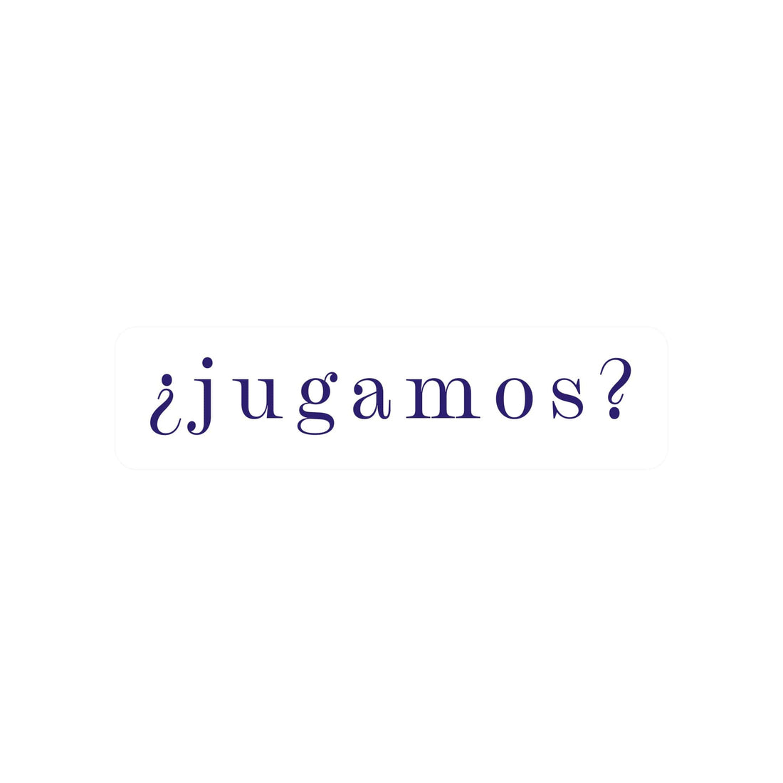 ¿Jugamos? - Tatuaje temporal