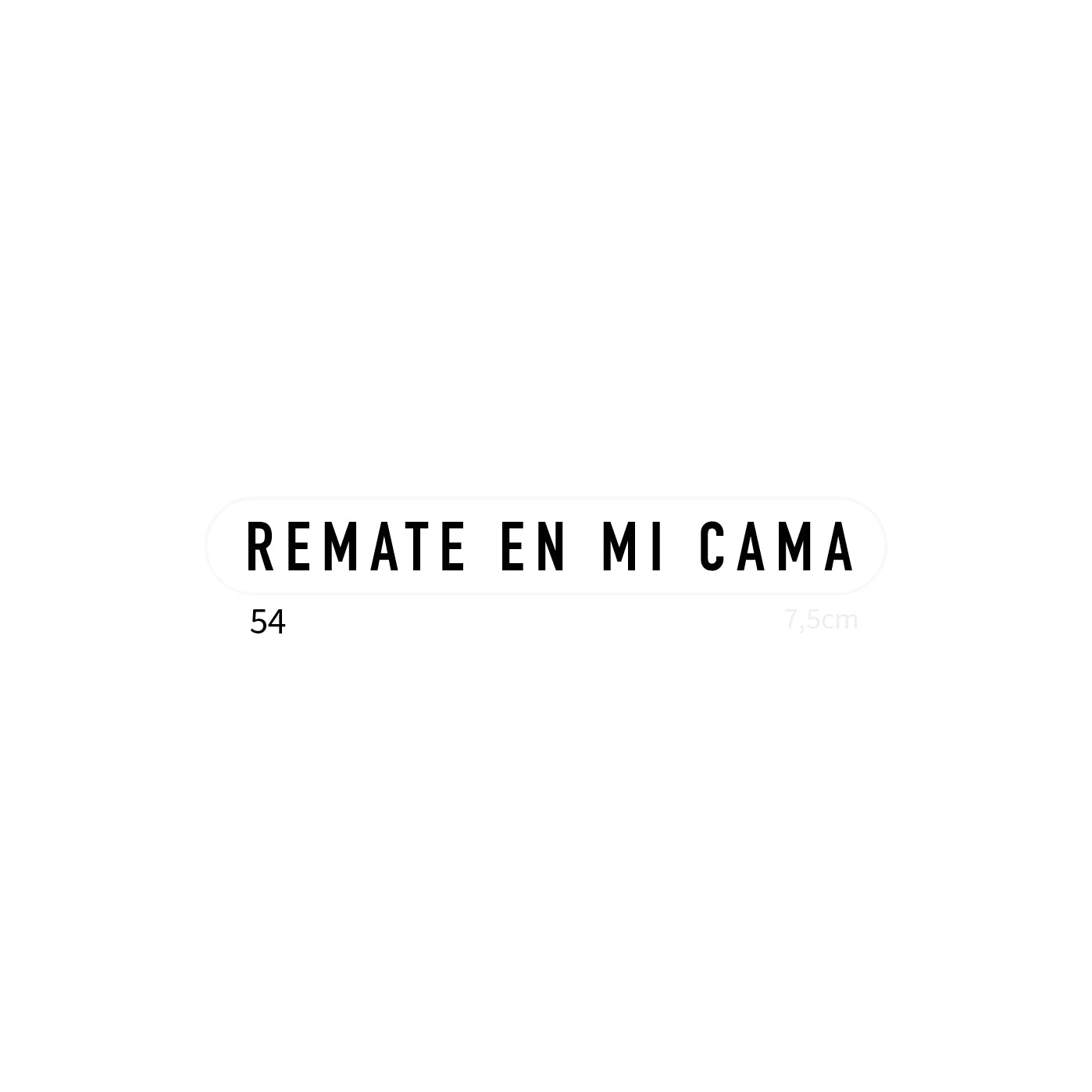 Remate en mi cama - Tatuaje temporal